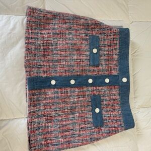 House of Harlow 1960 tweed denim skirt